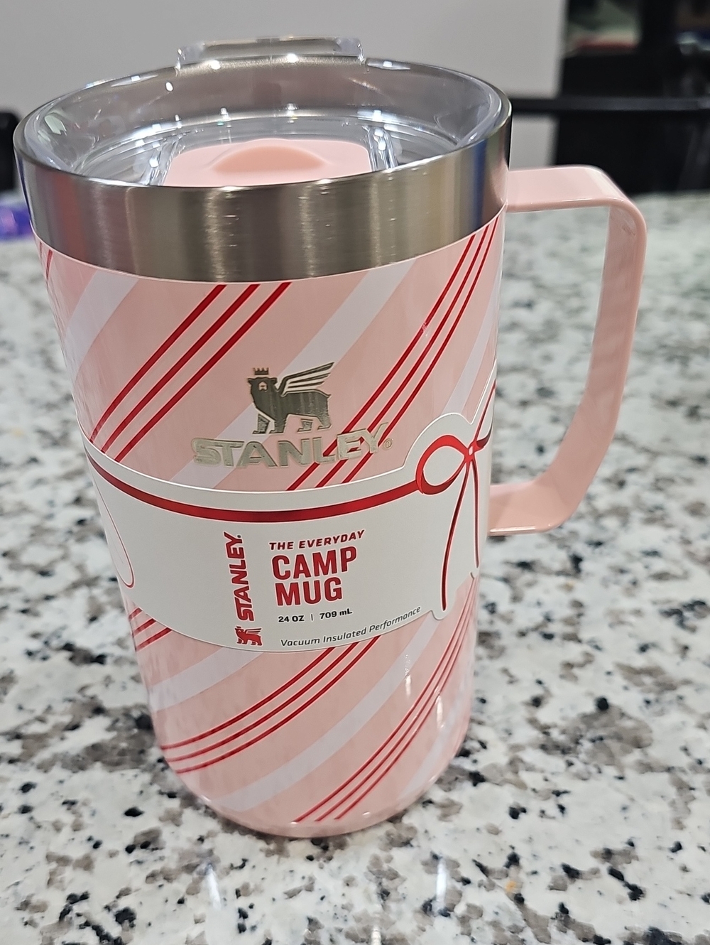 STANLEY HOLIDAY STAY HOT CAMP MUG | 24 OZ, STRAWBERRY TWIST